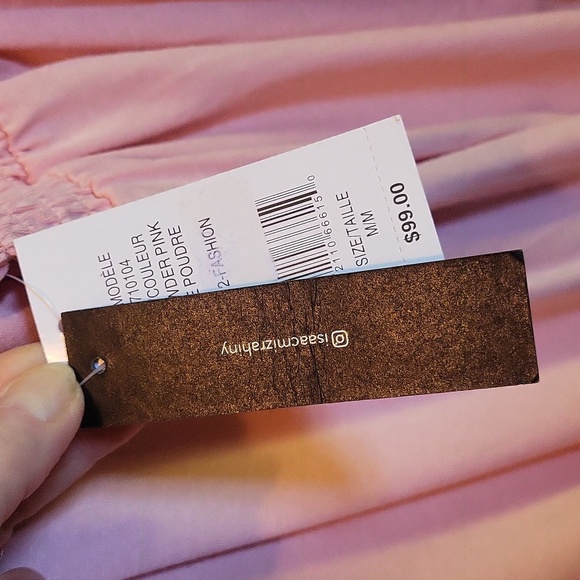 IMNYC Isaac Mizrahi Light Pink Bell Sleeve Blouse - Picture 6 of 7